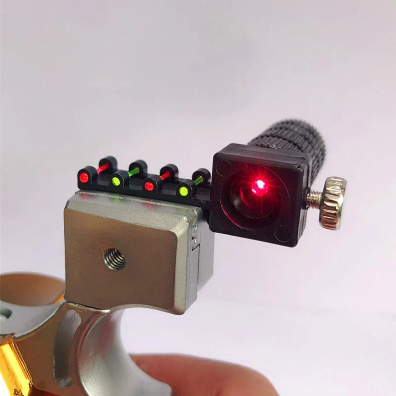 High precision and power slingshot + free laser